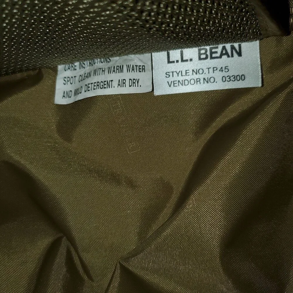 L.L. Bean VTG Traveler Tweed Duffle Carry On Luggage Weekender Bag LTHR Trim